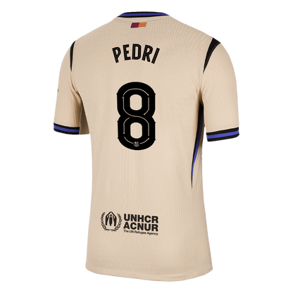 PEDRI #8 Barcelona Mens Away Soccer Jersey UCL 2025/26 Yellow - Player Version