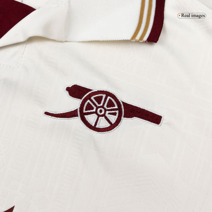 Arsenal Mens Third Away Long Sleeve Soccer Jersey 2025/26 White