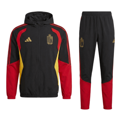 Belgium Mens Training Tracksuit Kit 2026 Red&Black