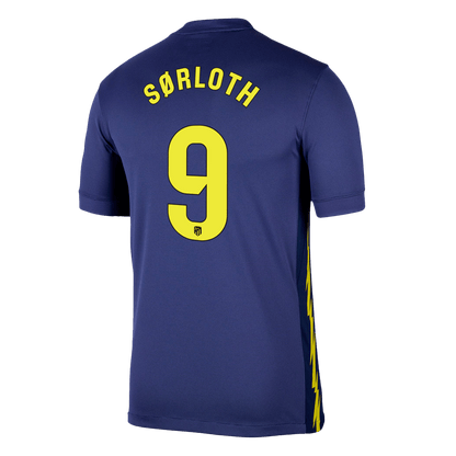 SØRLOTH #9 Atletico Madrid Mens Away Soccer Jersey 2025/26 Navy
