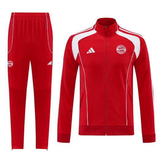 Bayern Munich Mens Training Tracksuit Kit 2025/26 Red