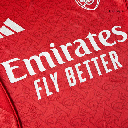 Arsenal Mens Home Soccer Full Set 2025/26 Red - Player Version