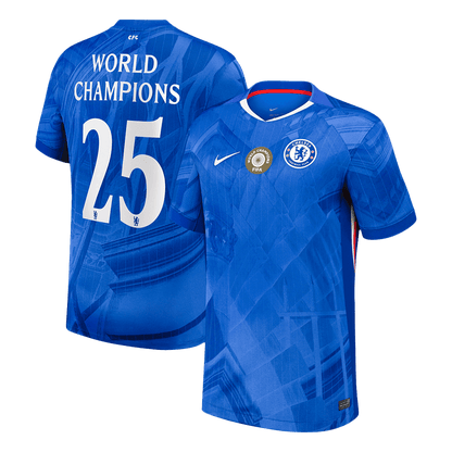 WORLD CHAMPIONS #25 Chelsea Mens Home Soccer Jersey 2025/26 Blue [PREMIUM]