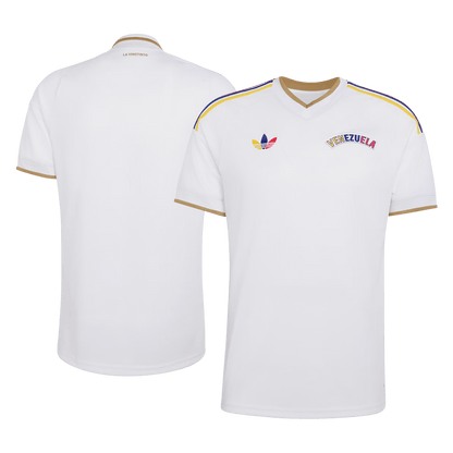 Venezuela Mens Away Soccer Jersey World Cup 2026 White