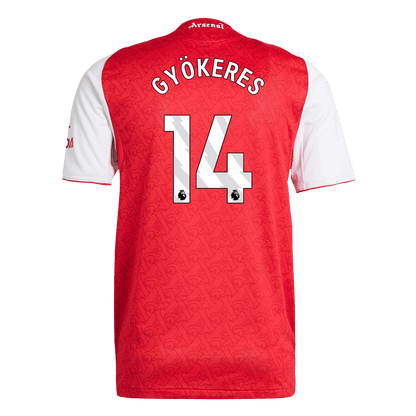GYÖKERES #14 Arsenal Mens Home Soccer Jersey 2025/26 Red - Player Version