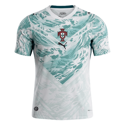 Portugal Mens Away Soccer Jersey World Cup 2026 White&Green