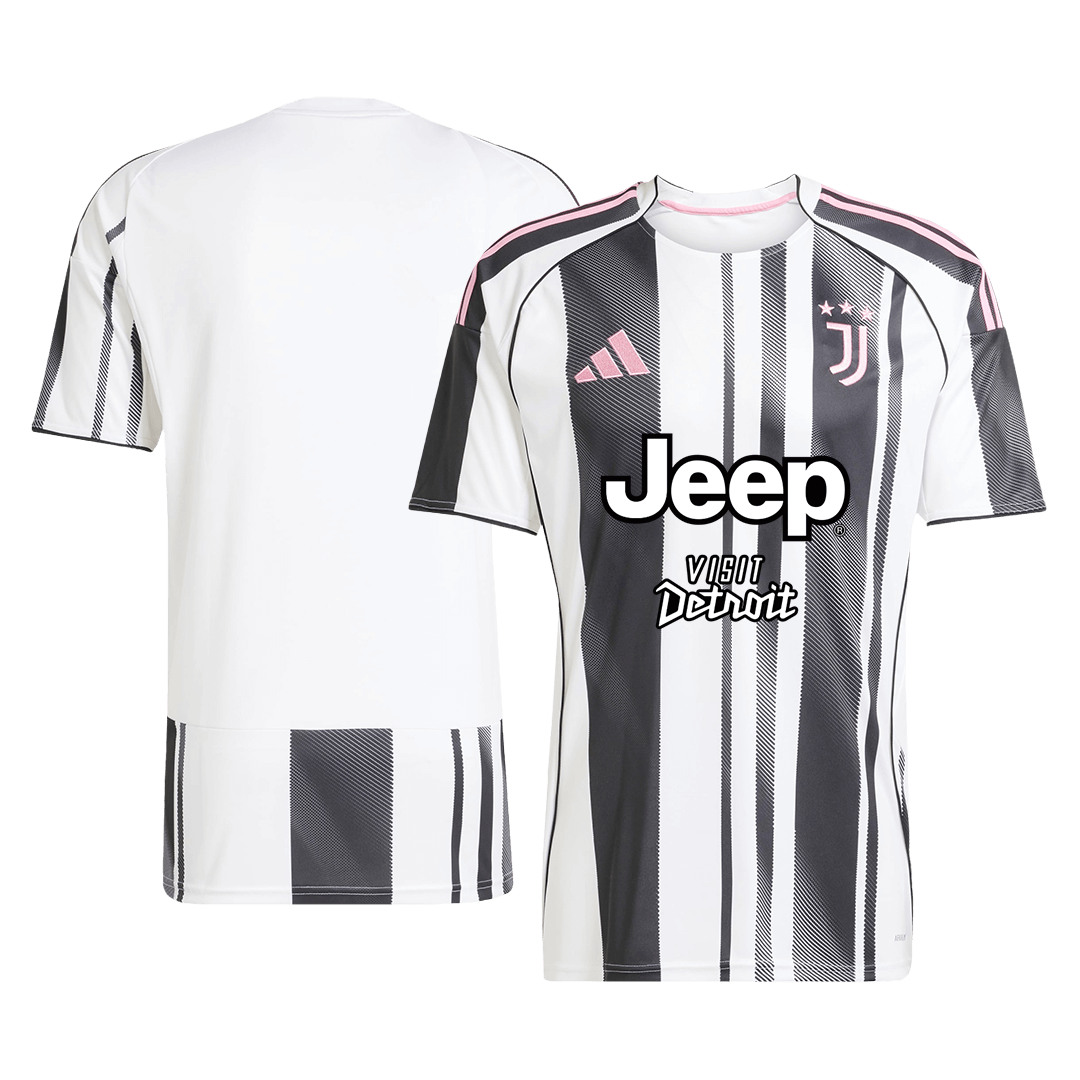Juventus Mens Home Soccer Jersey 2025/26 Black&White