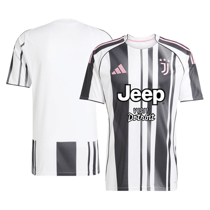 Juventus Mens Home Soccer Jersey 2025/26 Black&White