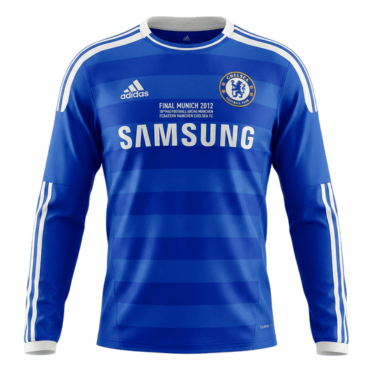 Retro Chelsea Mens Home Long Sleeve Soccer Jersey 2011/12 Blue
