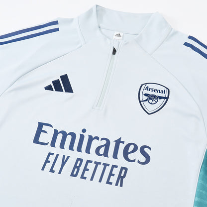 Arsenal Kids Training Tracksuit Kit 2025/26 White