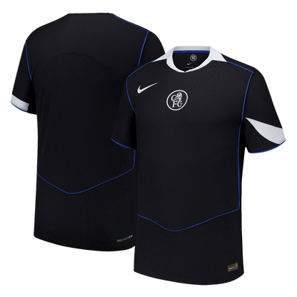 Chelsea Mens Third Away Soccer Jersey 2025/26 Black - Player Version