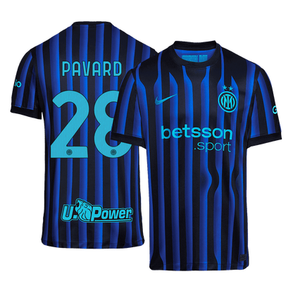 PAVARD #28 Inter Milan Mens Home Soccer Jersey 2025/26 Blue&Black