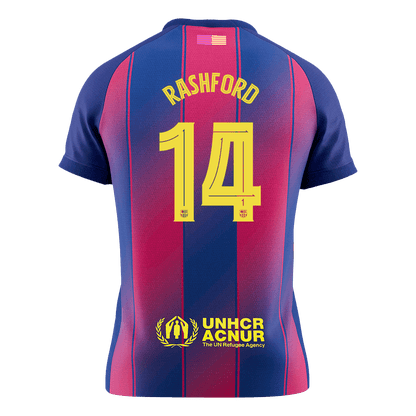 RASHFORD #14 Barcelona Mens Home Soccer Jersey UCL 2025/26 Red&Blue [PREMIUM]