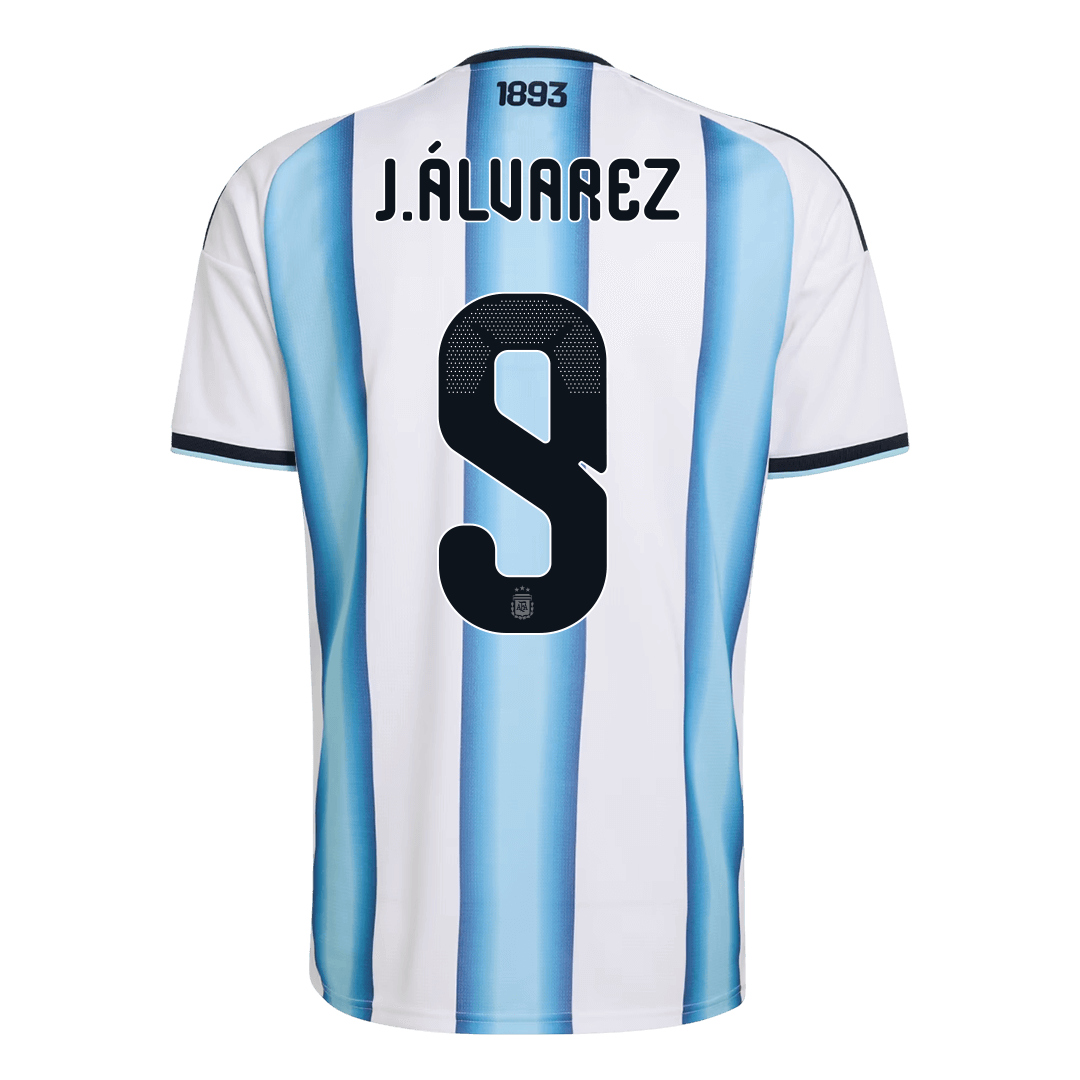 J.ÁLVAREZ #9 Argentina Mens Home Soccer Jersey World Cup 2026 Blue&White [PREMIUM]