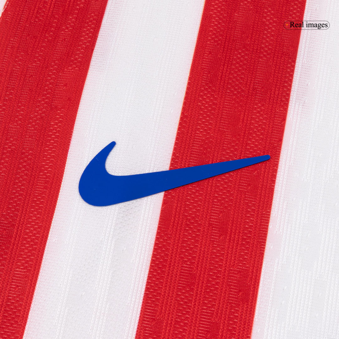 SØRLOTH #9 Atletico Madrid Mens Home Soccer Jersey 2025/26 Red&White - Player Version