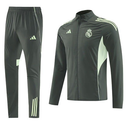 Real Madrid Mens Training Tracksuit Kit 2025/26 Green