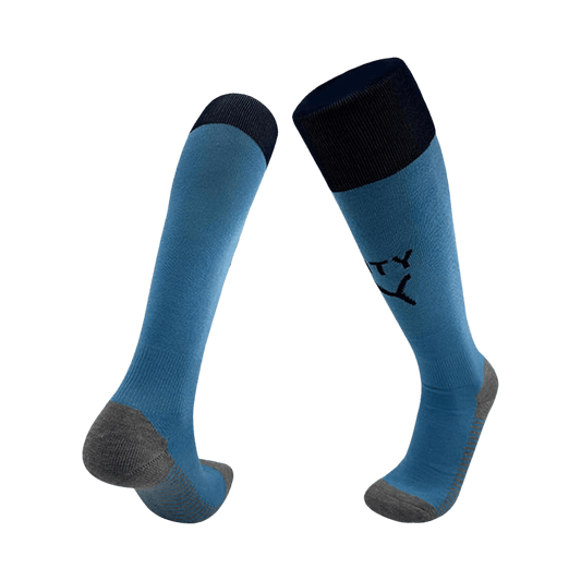 Manchester City Kids Home Soccer Socks 2025/26 Blue [PREMIUM]