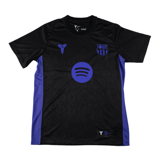 Barcelona Mens Pre-Match Soccer Jersey 2025/26 Black