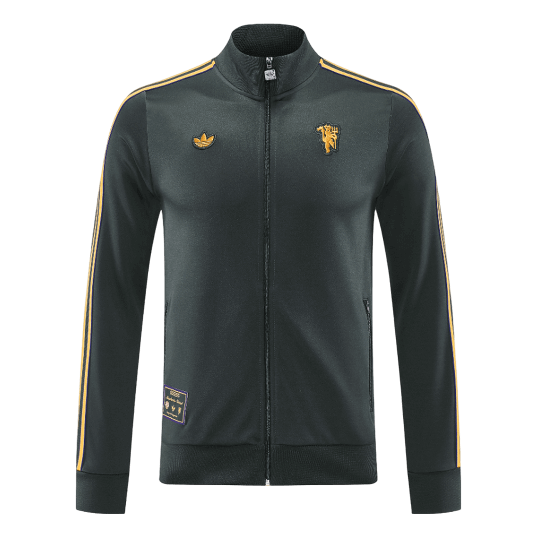 Manchester United Mens Training Tracksuit Kit 2025/26 Black