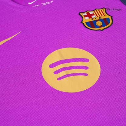 Barcelona Mens Pre-Match Soccer Jersey 2025/26 Purple