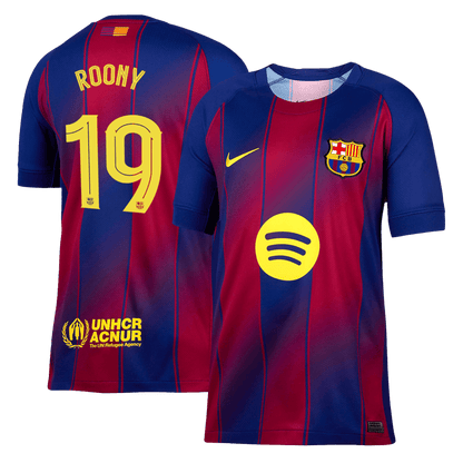 ROONY #19 Barcelona Mens Home Soccer Jersey UCL 2025/26 Red&Blue [PREMIUM]