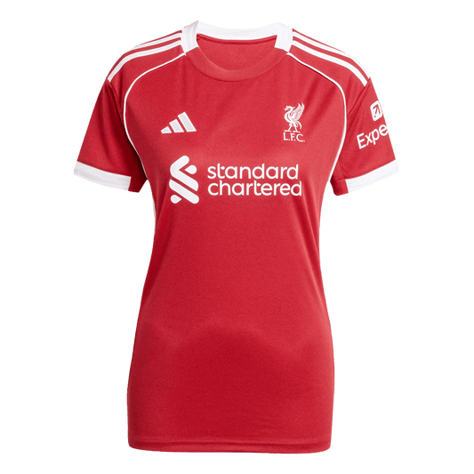 Liverpool Womens Home Soccer Jersey 2025/26 Red
