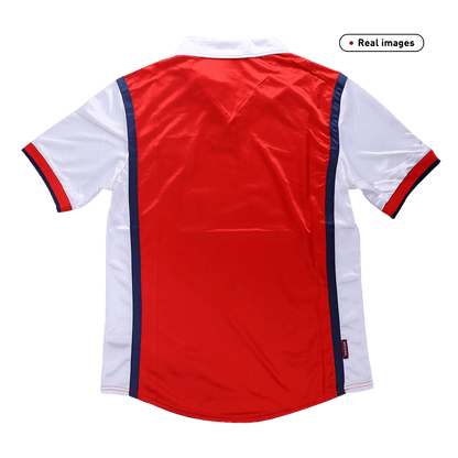 Retro Arsenal Mens Home Soccer Jersey 1998/99 Red&White