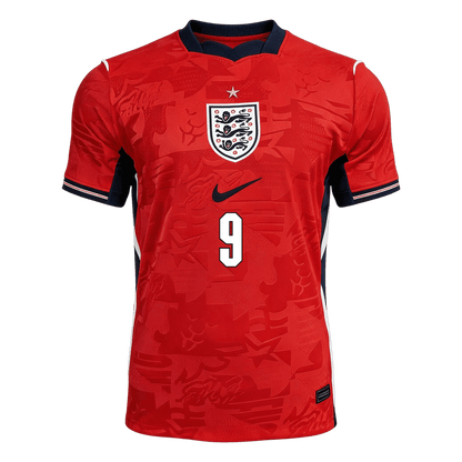 KANE #9 England Mens Away Soccer Jersey World Cup 2026 Red - Player Version