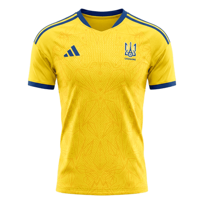 Ukraine Mens Home Soccer Jersey World Cup 2026 Yellow - Player Version