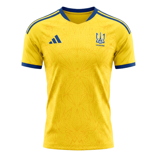 Ukraine Mens Home Soccer Jersey World Cup 2026 Yellow - Player Version