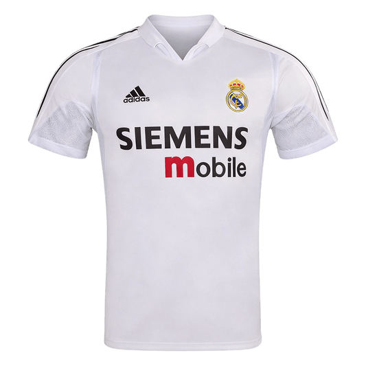 Retro Real Madrid Mens Home Soccer Jersey 2004/05 White