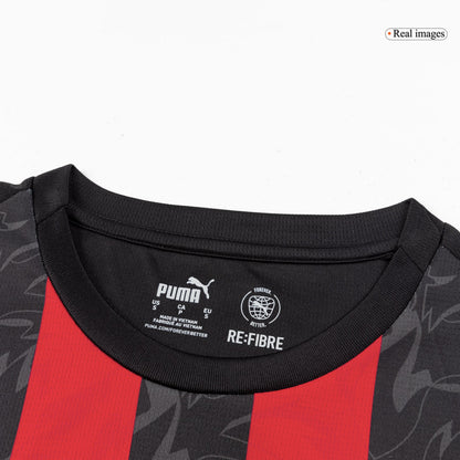 FOFANA #19 AC Milan Mens Home Soccer Jersey 2025/26 Red&Black [PREMIUM]