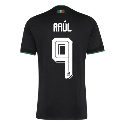 RAÚL #9 Mexico Mens Third Away Soccer Jersey World Cup 2026 Black - Player Version