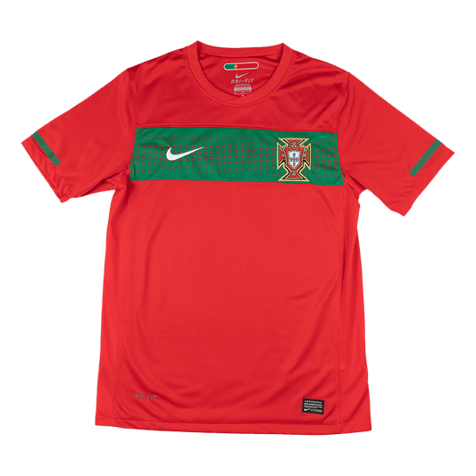 Retro Portugal Mens Home Soccer Jersey 2010 Red