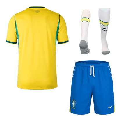Brazil Mens Home Soccer Full Set World Cup 2026 Yellow