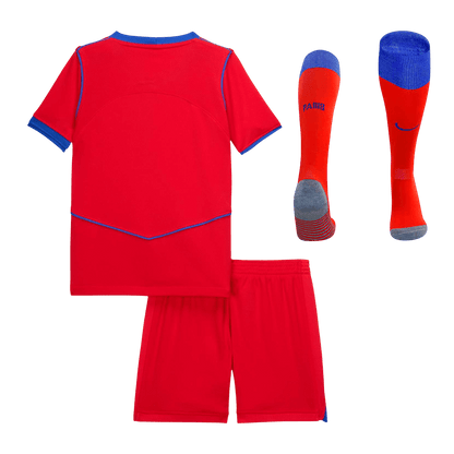PSG Kids Third Away Soccer Full Set 2025/26 Red