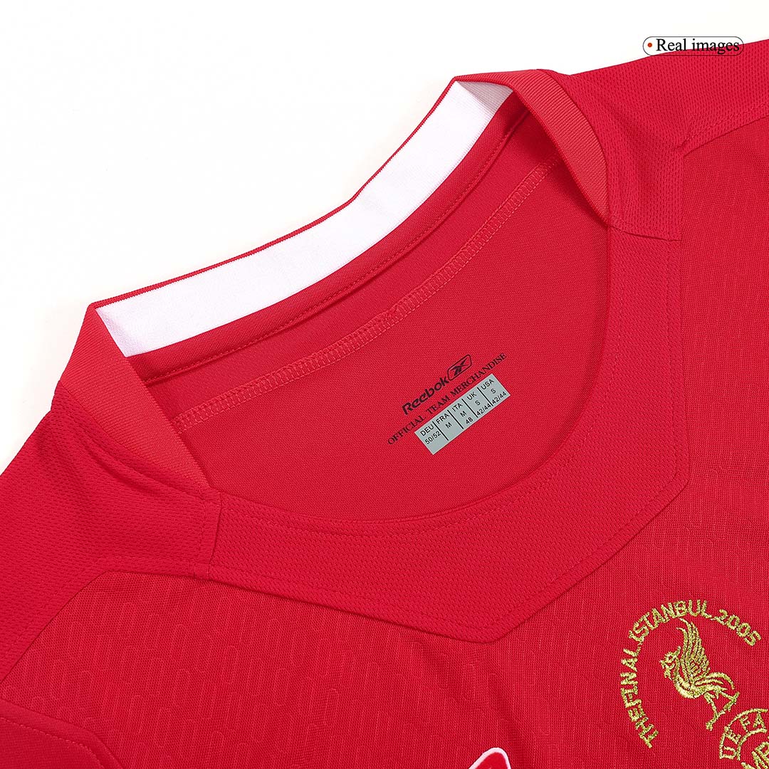 Retro Liverpool Mens Soccer Jersey UCL 2005 Red
