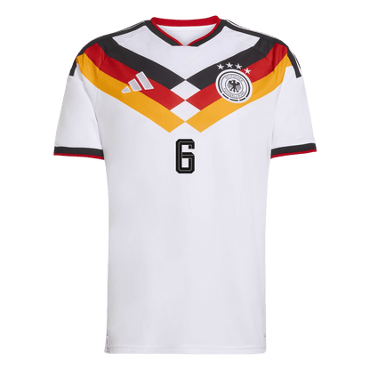 KIMMICH #6 Germany Mens Home Soccer Jersey World Cup 2026 White