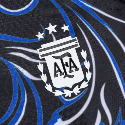 Argentina Mens Away Soccer Jersey World Cup 2026 Black - Player Version