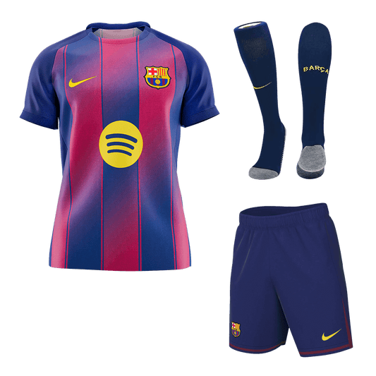 Barcelona Mens Home Soccer Full Set 2025/26 Red&Blue [PREMIUM]