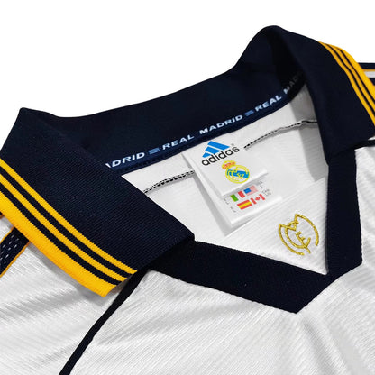 Retro Real Madrid Mens Home Soccer Jersey 1999/00 White