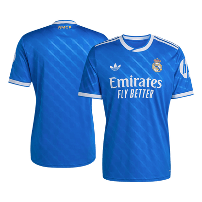 Real Madrid Mens Third Away Soccer Jersey 2025/26 Blue