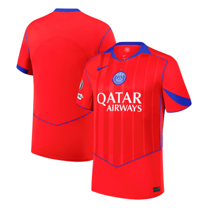 PSG Mens Third Away Soccer Jersey 2025/26 Red