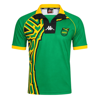 Retro Jamaica Mens Away Soccer Jersey 1998 Green