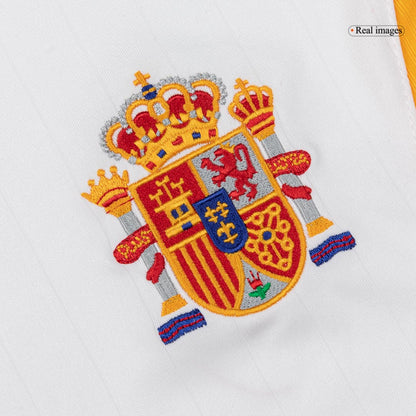 Retro Spain Mens Away Soccer Jersey 2006 White