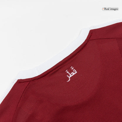 Qatar Mens Home Soccer Jersey World Cup 2026 Red - Player Version