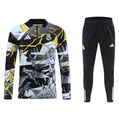Real Madrid Mens Training Tracksuit Kit 2025/26 Black