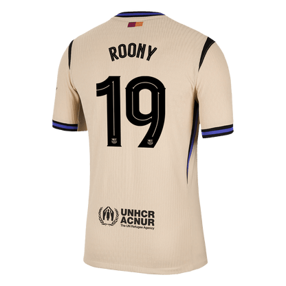 ROONY #19 Barcelona Mens Away Soccer Jersey UCL 2025/26 Yellow - Player Version