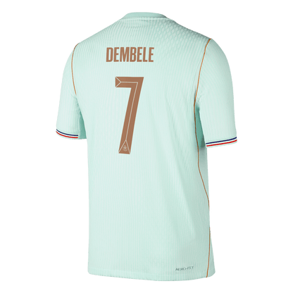 DEMBELE #7 France Mens Away Soccer Jersey World Cup 2026 Green - Player Version