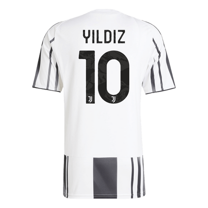 YILDIZ #10 Juventus Mens Home Soccer Jersey 2025/26 Black&White
